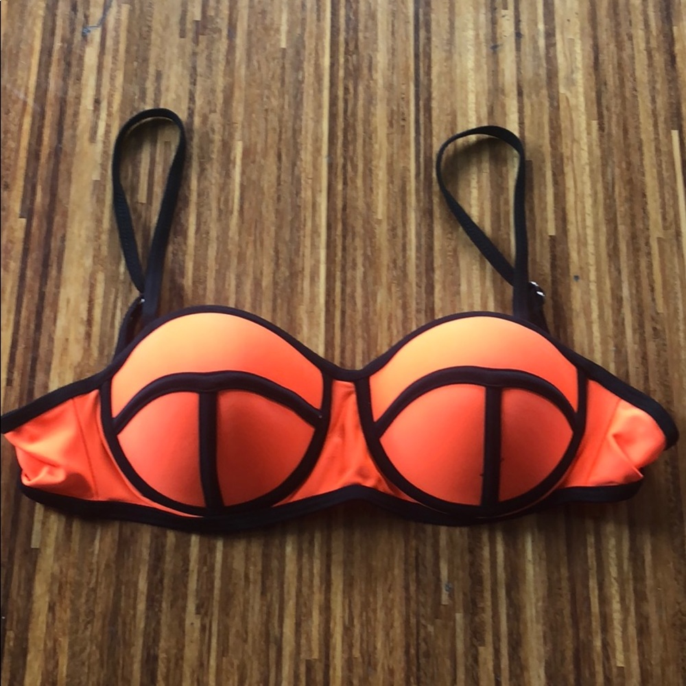 Orange bikini top